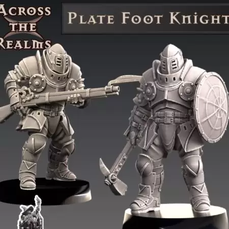 Modular Plate Foot Knight by Across the Realms