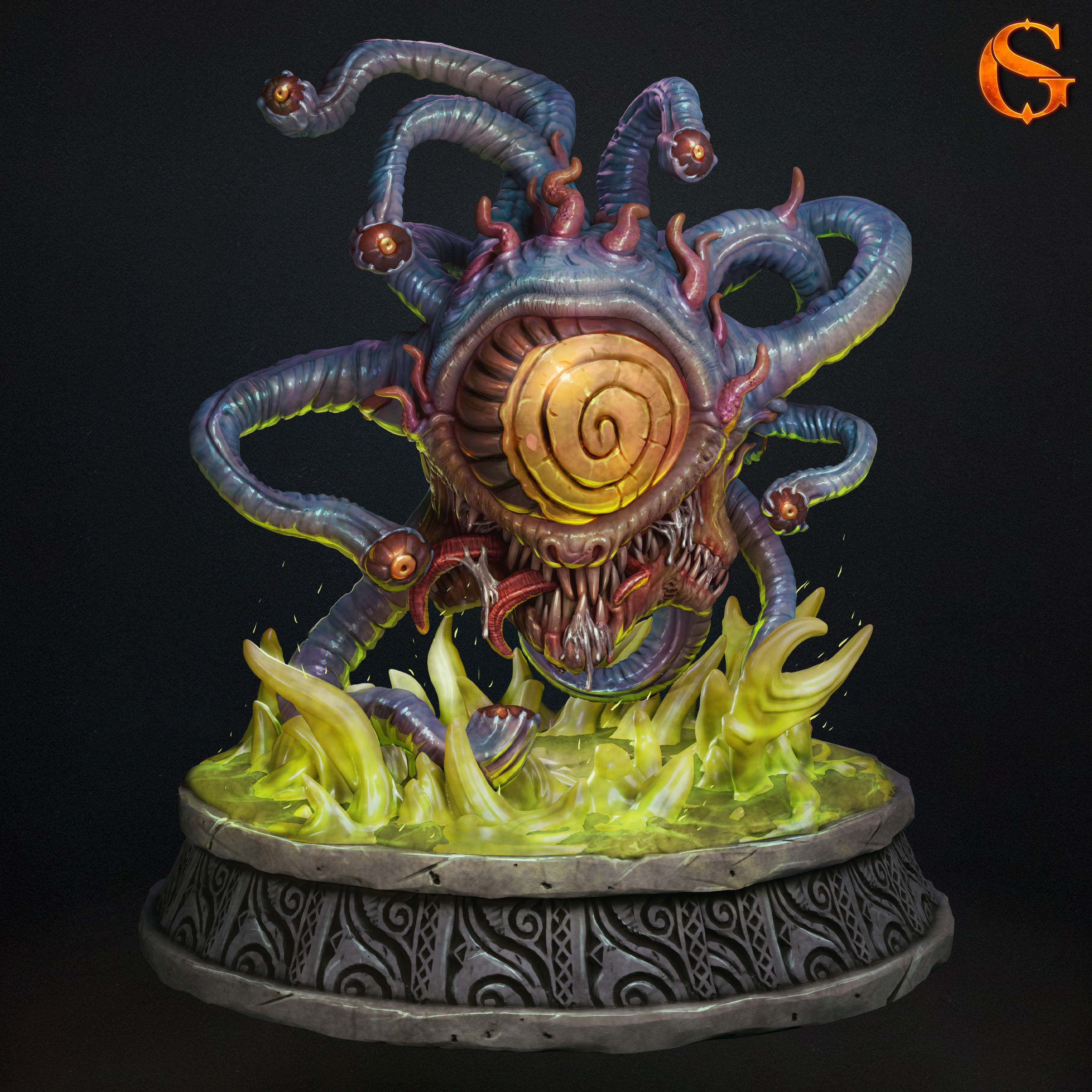 Beholder hypnotist in color