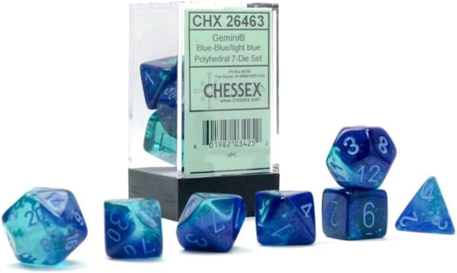 Cheeses transparent blue dice
