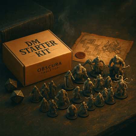 Dungeon Master Kit - 18 Miniatures and 50 Premade NPCs with Portrait, Description, Statblock and VTT Token